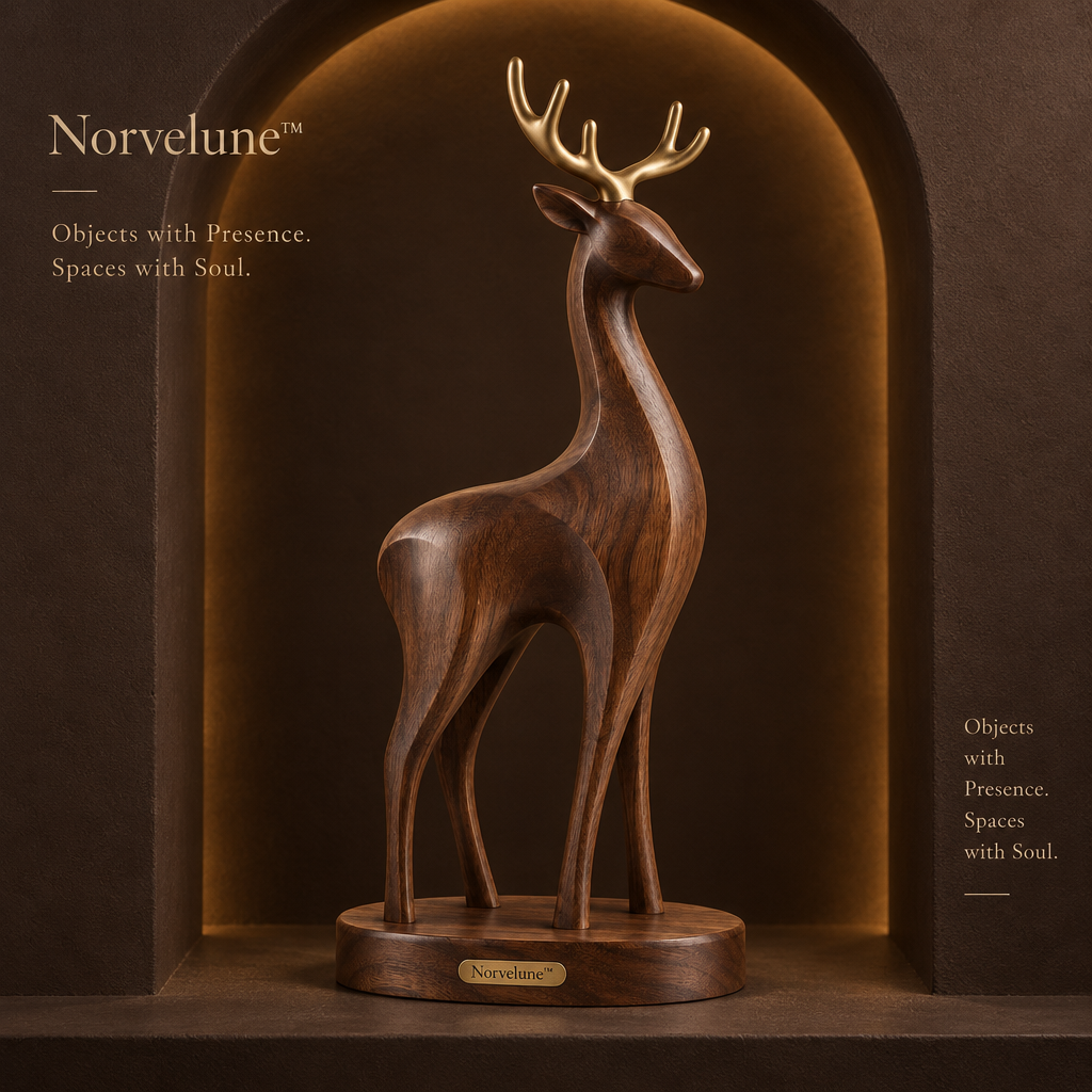 Norvelune Arden Stag Wood Sculpture brand hero image