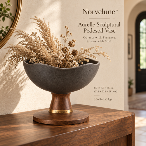 Norvelune Aurelle Footed Bowl Vase lifestyle image