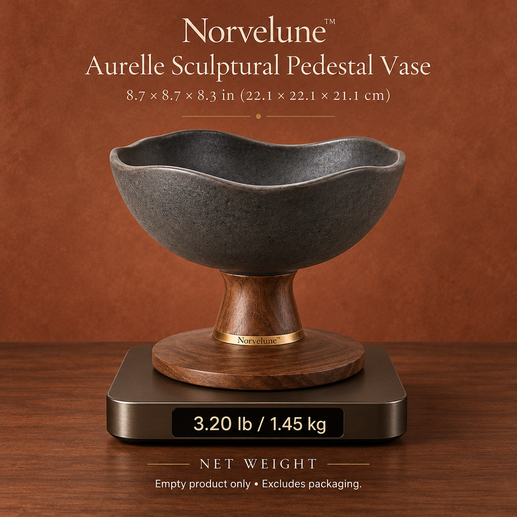 Norvelune Aurelle Footed Bowl Vase product weight