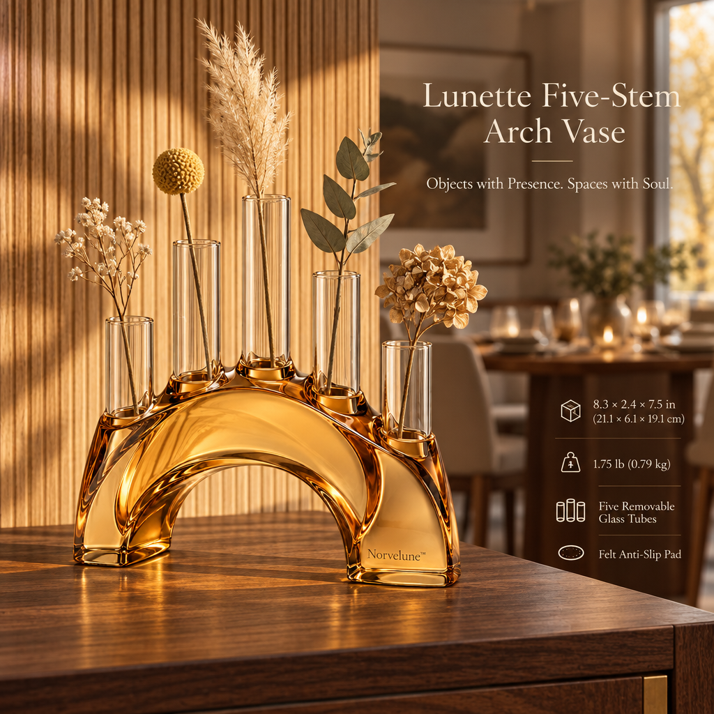 Norvelune Lunette Five-Stem Art Vase lifestyle image