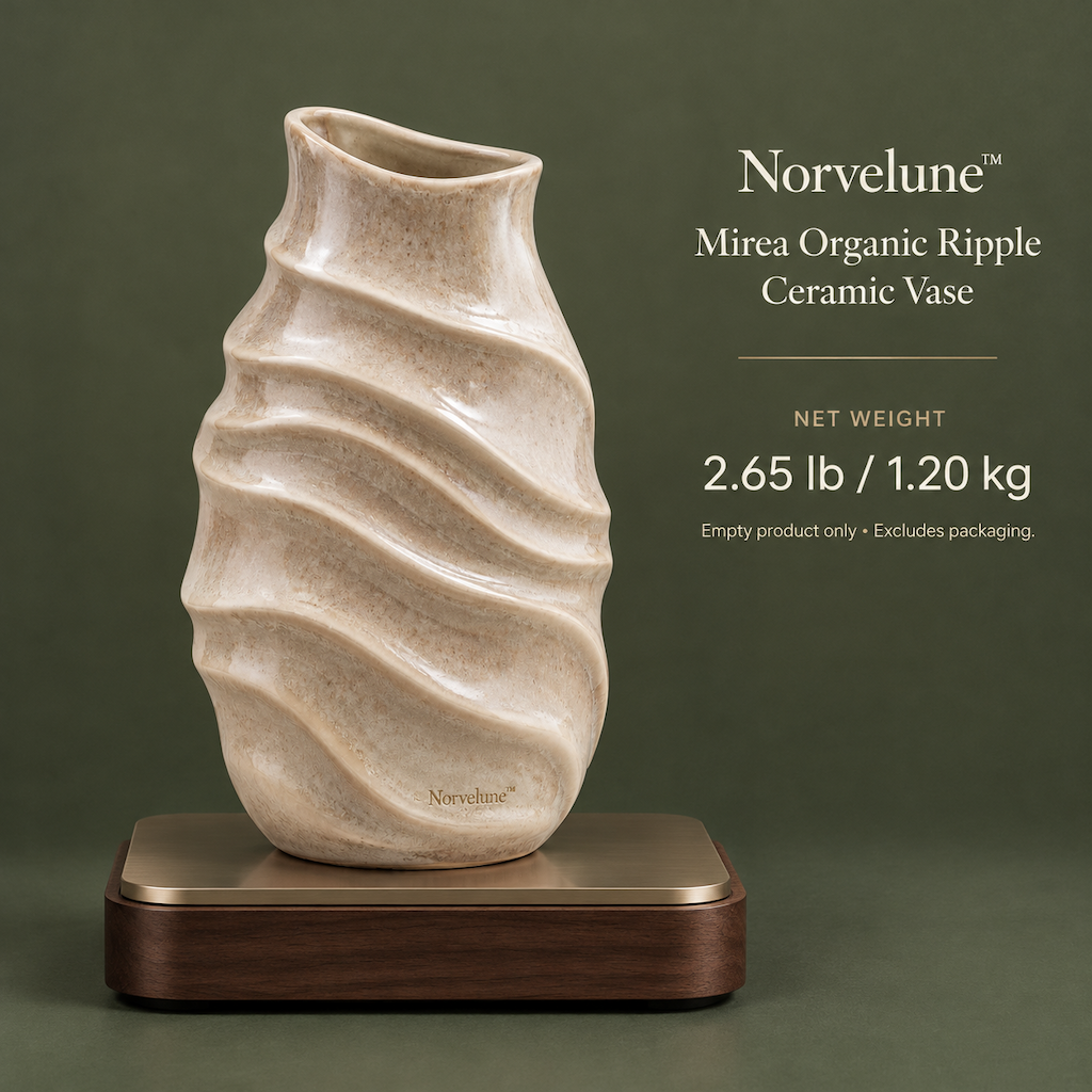 Norvelune Mirea Organic Ripple Vase product weight