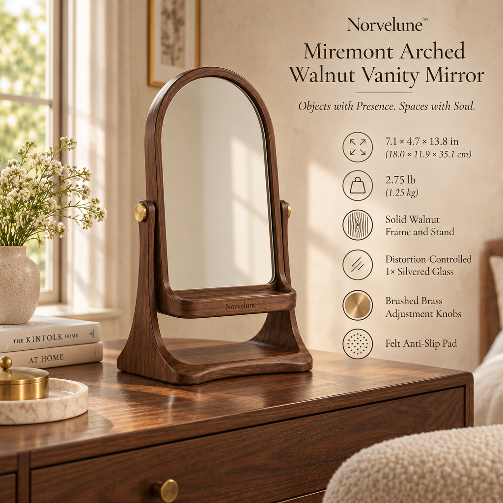 Norvelune Miremont Vanity Mirror Stand lifestyle image