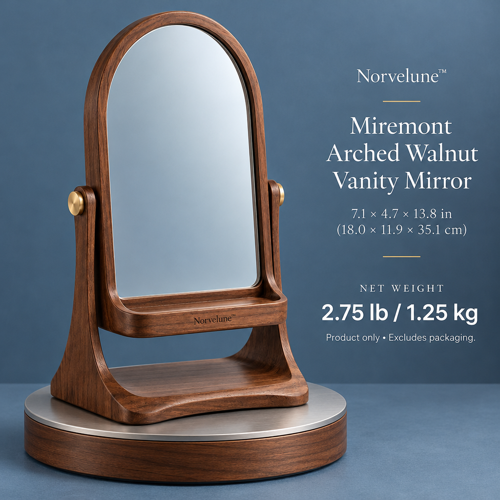 Norvelune Miremont Vanity Mirror Stand product weight