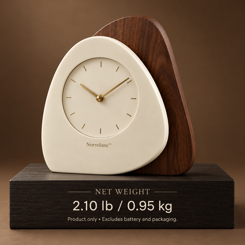 Norvelune Noelle Sculptural Mantel Clock product weight