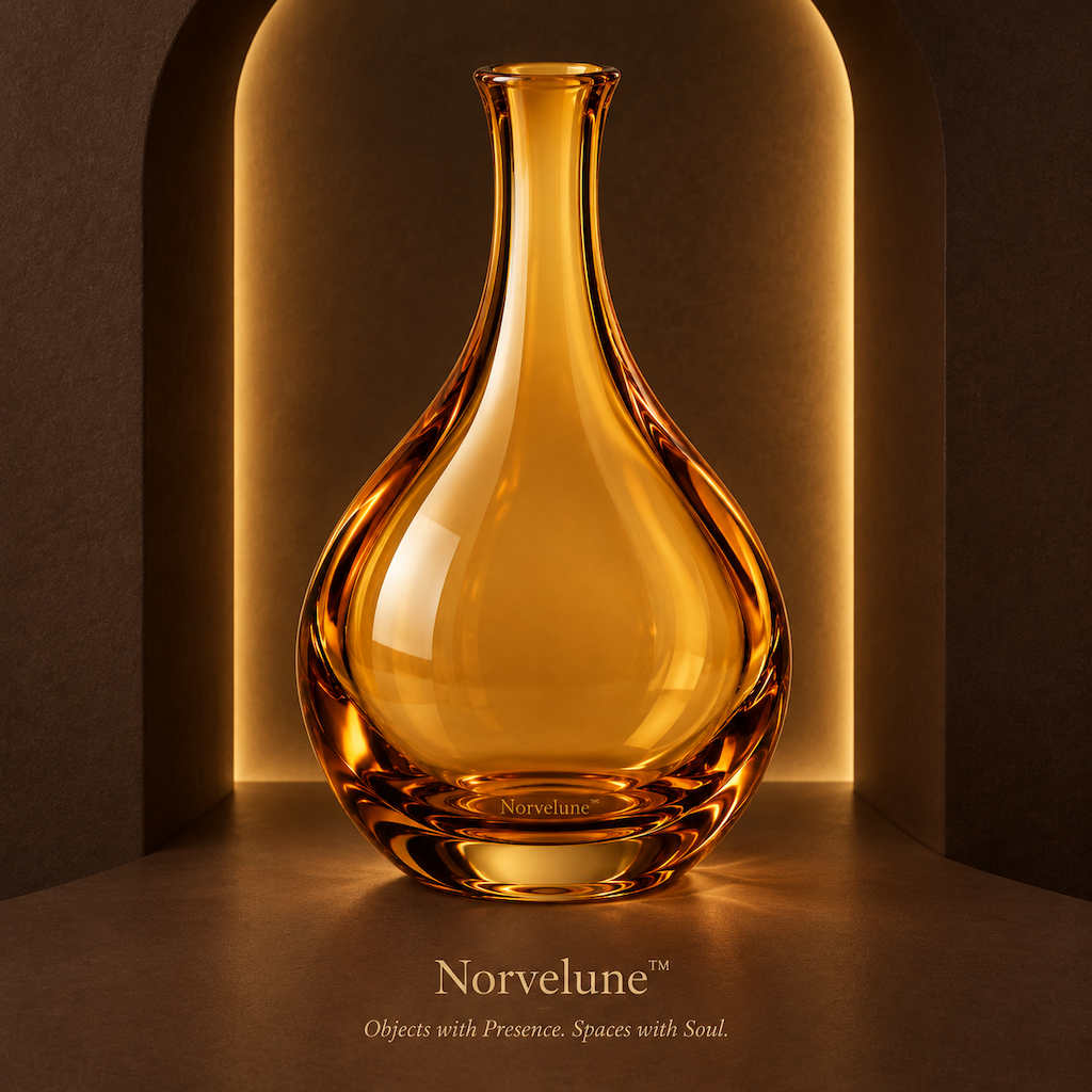 Norvelune Veyra Amber Bud Vase brand hero image